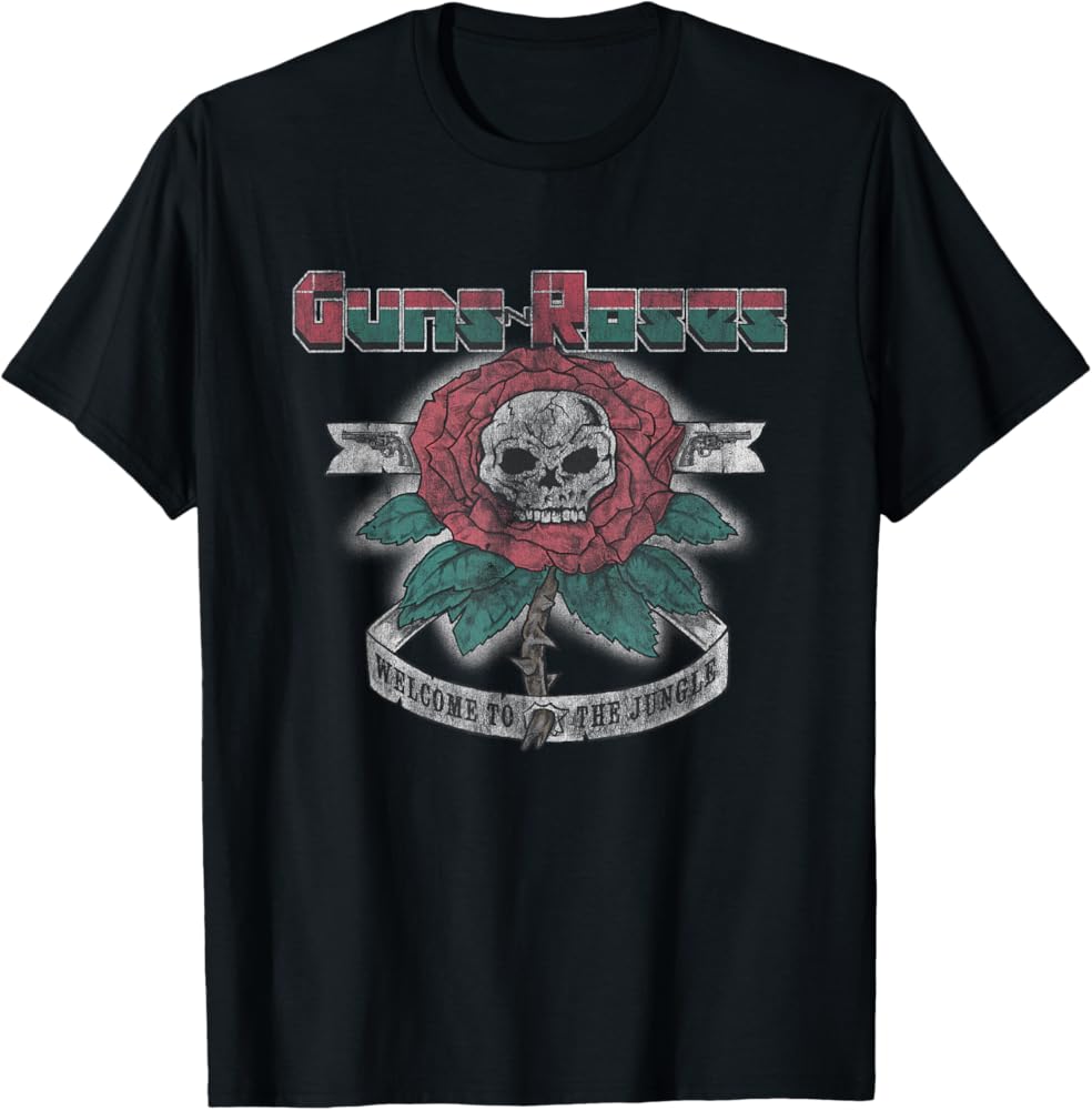 Amazon.com: Guns N' Roses Official 1987 Welcome to The Jungle T